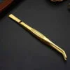 Curved Tip Tweezer Gold