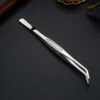 Curved Tip Tweezer Silver