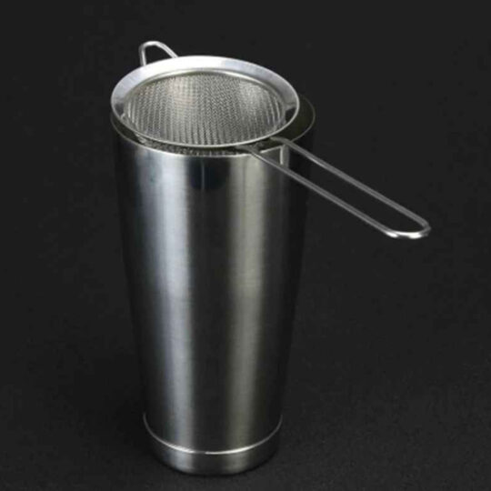 Fine Mesh Strainer used to double strain cocktails and make sure they are left with no impurities