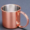 Flat Moscow Mule Mug Copper Outside