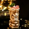 Mr Grumpy Tiki Mug for drinking beer wine and fun and exotic alcoholic beverages and fancy juicy cocktails