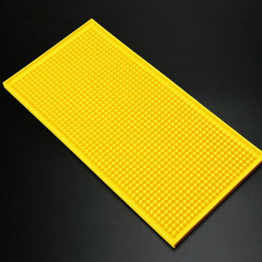 Rectangular Rubber Bar Mat Yellow