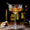Carved Coupe Glass for Martini Champagne Daiquiri and other cocktails