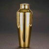 gold plated french parisian stainless steel cocktail shaker