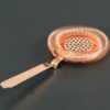 copper plated stainless steel hawthorne strainer for cocktails