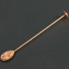 copper plated stainless steel cocktail bar spoon