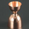 copper plated double sided stainless steel cocktail jigger