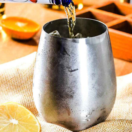 Stainless Steel Metal Mug for chilled and iced drinks