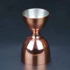 copper plated double sided stainless steel cocktail jigger