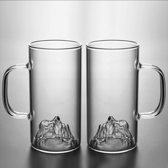 The Mountains Glass With Handle