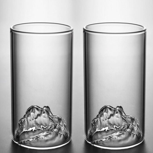 The Mountains Glass Without Handle