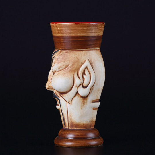 The Professor Tiki Mug for drinking beer wine and fun and exotic alcoholic beverages and fancy juicy cocktails
