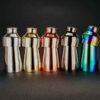 Five colors of Stainless Steel Parisian French Cocktail Shakers