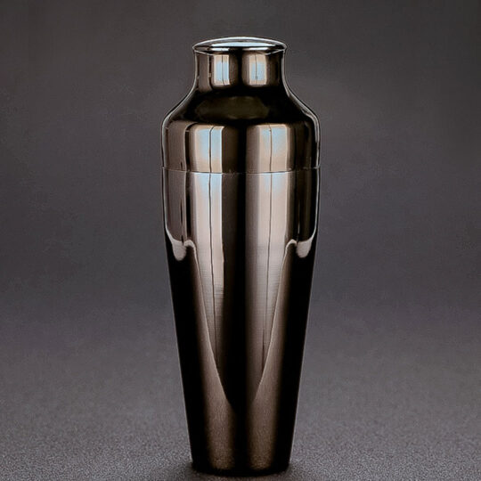 Black Color Plated Stainless Steel Parisian French Cocktail Shaker