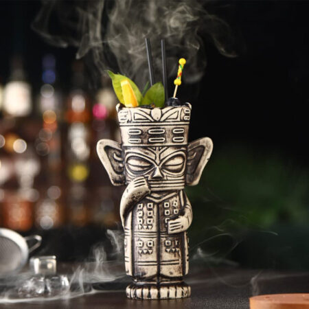 The Whisperer Tiki Mug for drinking beer wine and fun and exotic alcoholic beverages and fancy juicy cocktails