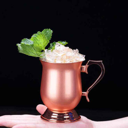 Thick Bottom Moscow Mule Copper Mug for drinking icy drinks and exotic cocktails