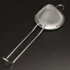 Tilted Edge Fine Mesh Strainer Silver