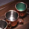 Copper Metal Mug for iced beer tea coffee and cocktail drinks