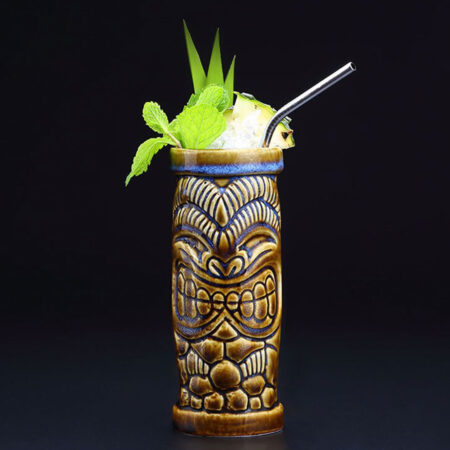 Troll The Laughster Tiki Mug for drinking beer wine and fun and exotic alcoholic beverages and fancy juicy cocktails
