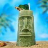 The No Eyed Green Tiki Mug for drinking fun and exotic alcoholic beverages and fancy juicy cocktails