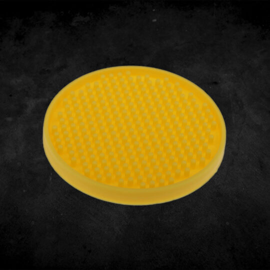 Rounded Rubber Bar Mat Yellow