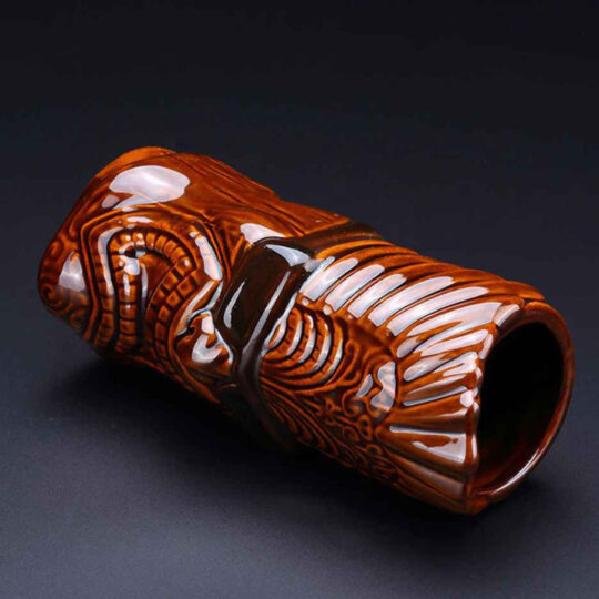 The Cool Fool Tiki Mug for drinking fun and exotic alcoholic beverages and fancy juicy cocktails