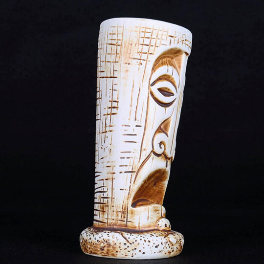The Chill Gentleman Tiki Mug for drinking beer wine and fun and exotic alcoholic beverages and fancy juicy cocktails