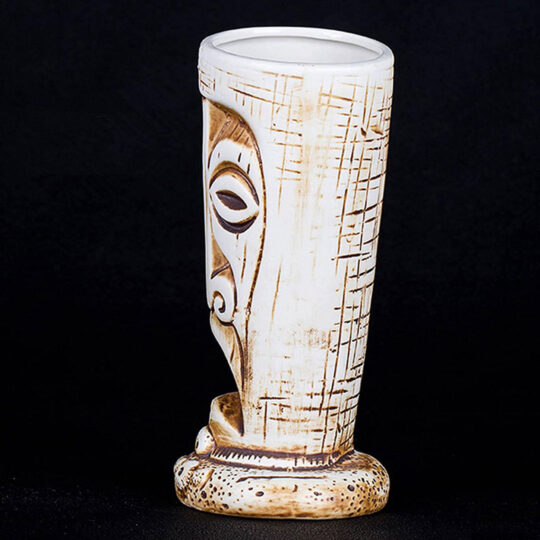 The Chill Gentleman Tiki Mug for drinking beer wine and fun and exotic alcoholic beverages and fancy juicy cocktails