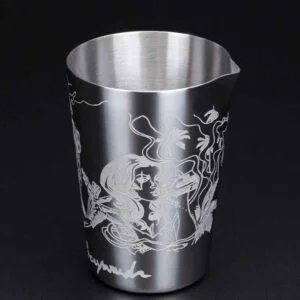 Engraved Stainless Steel Tin for stirring cocktails