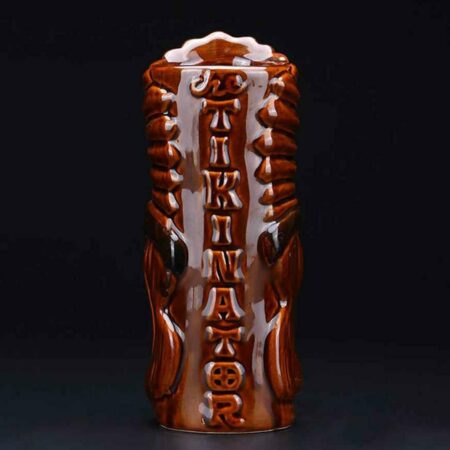 The Cool Fool Tiki Mug for drinking fun and exotic alcoholic beverages and fancy juicy cocktails