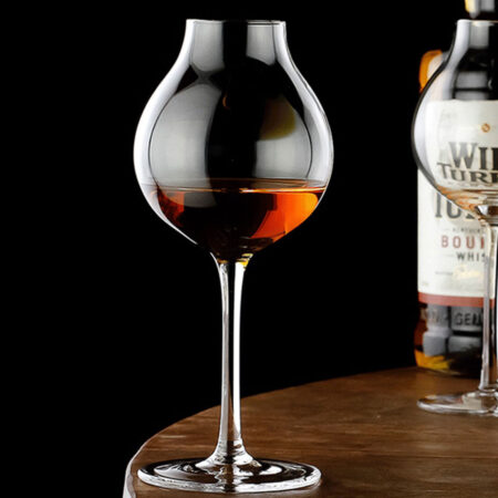 Classic Tulip Bud Whisky Brandy Glass for drinking neat spirits and liquors