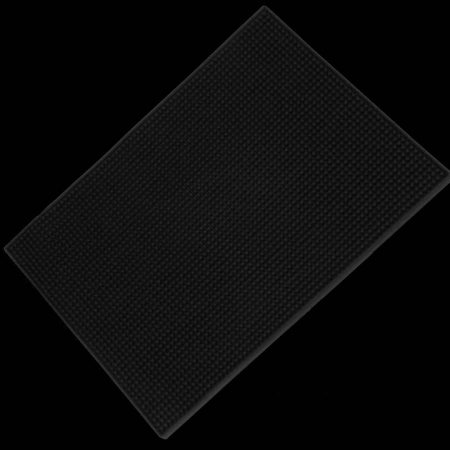 Large Rectangular Rubber Bar Mat Black