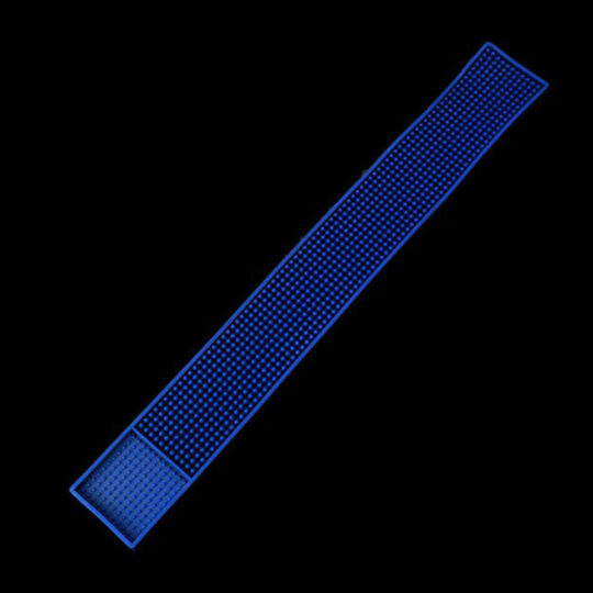 Long Rectangular Bar Mat Blue