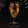 Skull Skeleton looking like shot glass for drinking neat and cocktails