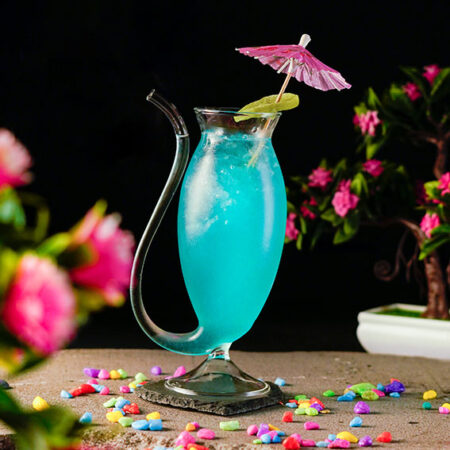 Unique Snake Straw Cocktail Glass for exquisite and tropical cocktail drinks