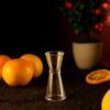 Transparent Engraved Jigger for Cocktail Measurements