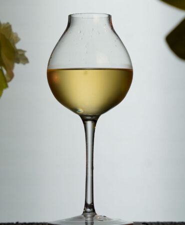 Yellow Whisky Cocktail in a Classic Tulip Bud Glass