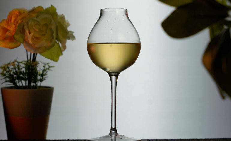 Yellow Whisky Cocktail in a Classic Tulip Bud Glass