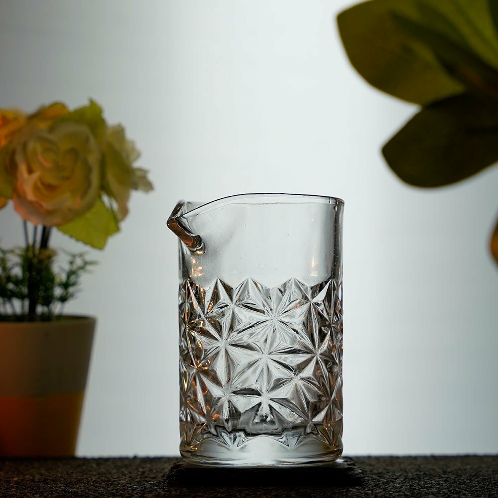 Engraved Mixing Glass for Stirring Cocktails