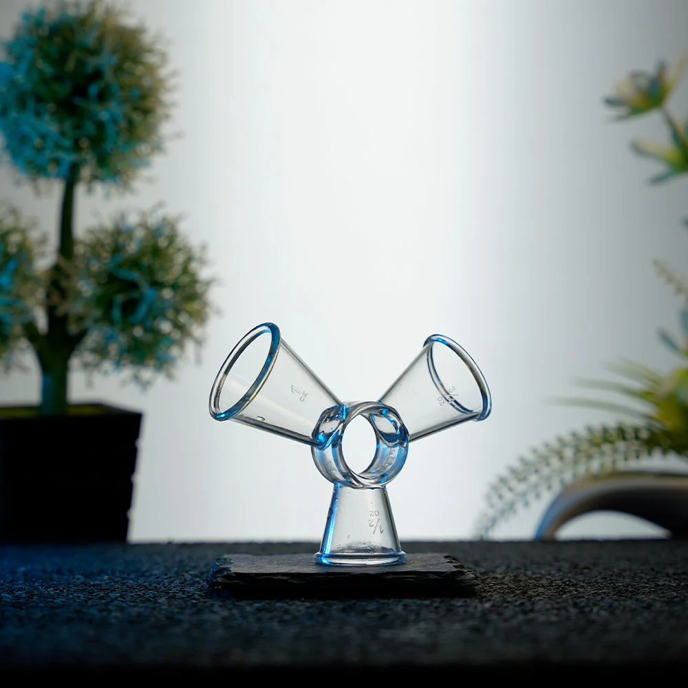 Three Sided Plastic Bartending Jigger for measuring cocktails