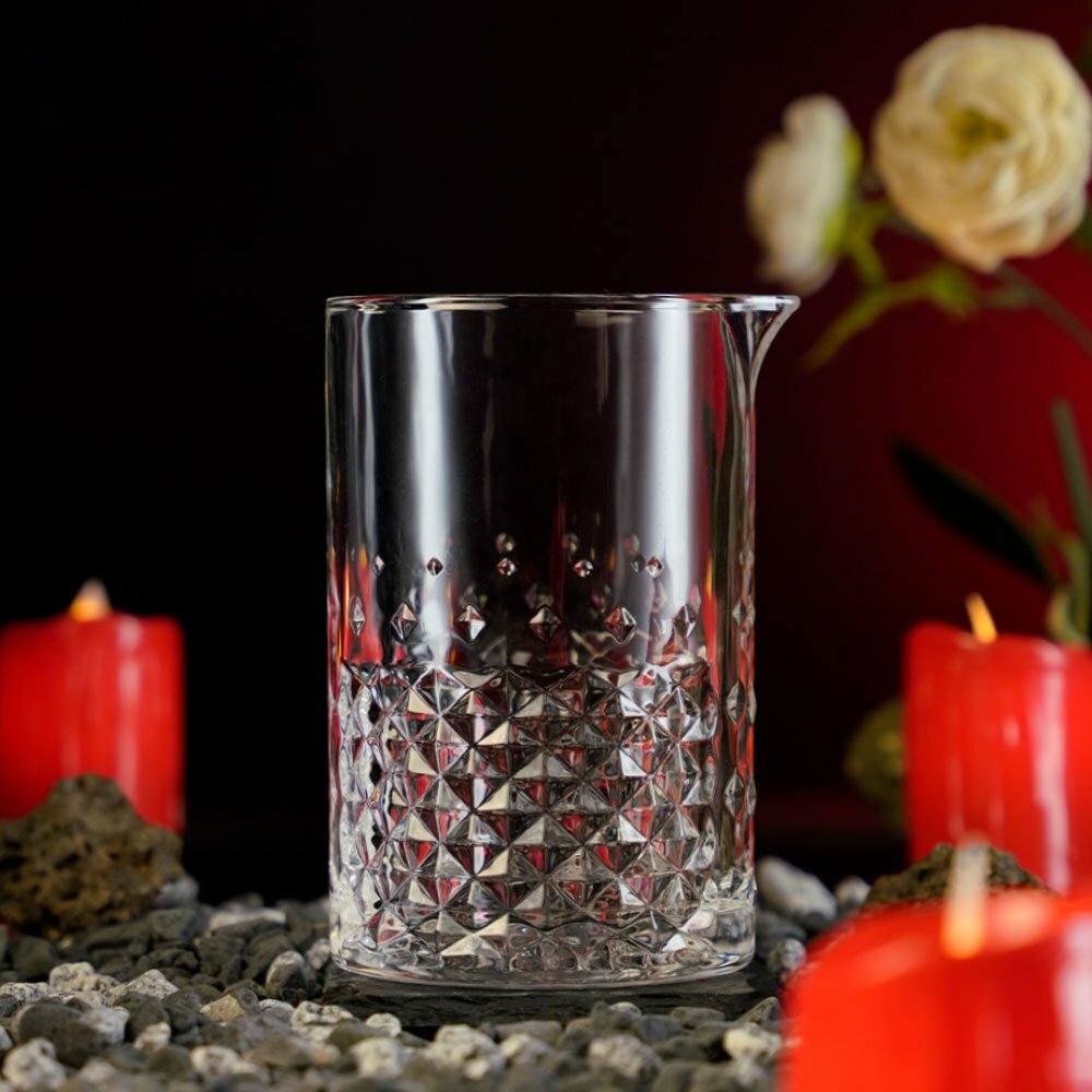 Engraved Bartending Mixing Glass for Stirring Cocktails