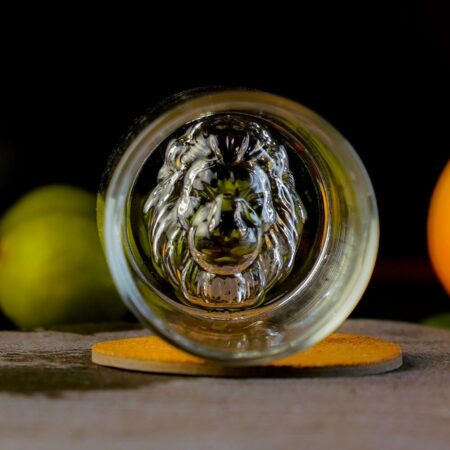 The Lion inside the Short Lion Cocktail Glass