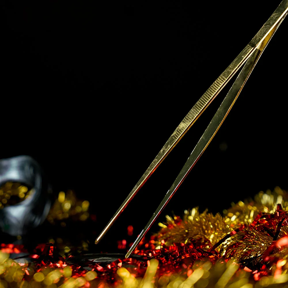 Metal Tweezer for picking up cocktail garnishes and ice cubes