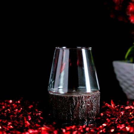 Special Short Cocktail Glass around a Christmas Background